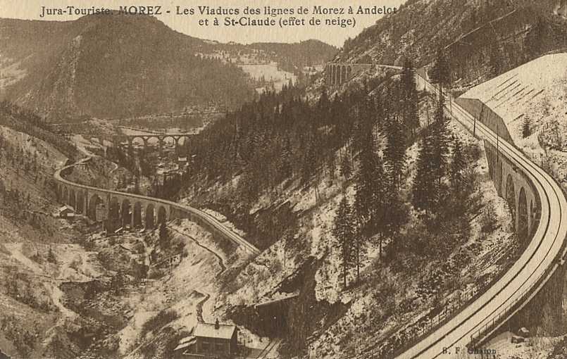 Morez (39), le Viaduc des lignes de Morez à Andelot et Saint-Claude